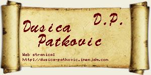 Dušica Patković vizit kartica